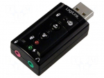 PC extension card: sound | Jack 3,5mm | USB 2.0,stereo 7.1