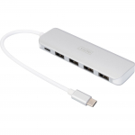 Digitus USB Type-C 4-port hub (USB 3.0) + PD (silver)