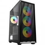 Sharkoon VK4 ARGB, tower case black, tempered glass