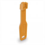 Lindy RJ45 Port Lock (10 pieces) with key orange, Code Orange