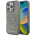 Karl Lagerfeld KLHCP16XHKHDCELK iPhone 16 Pro Max 6.9" hardcase IML Rhinestones Karl Head / black