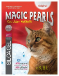 Silikona smiltis kaķu tualetei : MAGIC PEARLS Original, 3.8 l