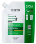 Vichy Dercos Shampoo Refill - 390ml - Daily Balancing Formula for Normal to Oily Hair - Face the Future