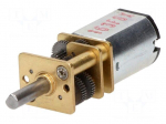 Motor: DC | with gearbox | HP | 6VDC | 1.6A | Shaft: D spring | Ioper: 70mA