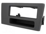 Radio mounting frame | Volvo | 1 DIN | black
