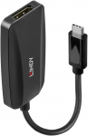 Lindy USB-C > DisplayPort 1.4 converter, adapter (black, 13cm)