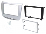 Radio mounting frame | Lancia | 2 DIN | silver
