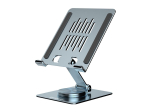Conceptronic THANA09G Foldable Swivel Tablet Stand, 360&deg; Rotating Base, Adjustable Height