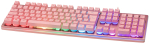 Deltaco Gaming GAM-021-RGB-P-DE keyboard USB QWERTZ German Pink