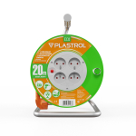 Elektrimaterjalid // Elektri laiendid, Pikendusjuhtmete, hajutuste ja UK ja USA adapterite komplekt // Przedłużacz bębnowy eco