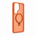 Back panel cover Evelatus Samsung Galaxy S26 Ultra Shield Case With MagSafe & Stand Matte Ring Orange