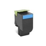 Toner Lexmark 70C2HCE Cyan Oryginał  (70C2HCE)
