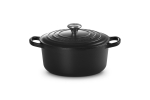 Le Creuset Signature &uuml;mmargune r&ouml;stimisvorm 22cm Black Schwarz (21177220000430)