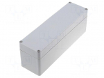 Enclosure: multipurpose | X: 45mm | Y: 160mm | Z: 45mm | ABS | grey | IP65