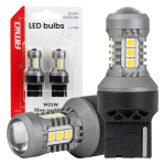 Autolambid, Mootorratta ja traktori valgustid // Autolambid, Mootorratta ja traktori valgustid // Żar&oacute;wki led standard 7440 w21w 3030 15smd białe 12v 24v amio-04996