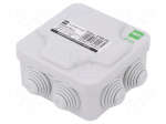 Enclosure: junction box | X: 102mm | Y: 102mm | Z: 47mm | IP55 | grey
