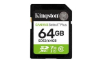 Storage devices Kingston  Kingston Technology 64GB SDXC Canvas Select Plus Gen3 100MB/s C10 UHS-I U1 V10
