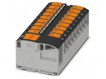Splice terminal: rail | 24A | 450V | push-in | PA | L: 21.7mm | 0.14&divide;4mm2