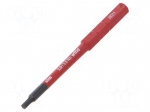 Interchangeable blade | Allen hex key | insulated | HEX 2,5mm | 75mm