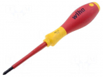 Screwdriver | insulated | Phillips | PH1 | Blade length: 80mm | 1kVAC