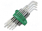 Key set | Torx&reg;,spherical | Chrom-vanadium steel | Pcs: 13