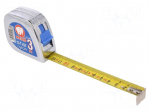 Measuring tape | L: 3m | Width: 19mm | Enclos.mat: ABS