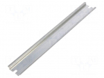 DIN rail | steel | W: 35mm | L: 266mm | CABABS302018,CABABSQ302017