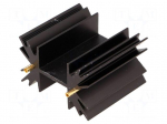 Heatsink: extruded | SOT32,TO220,TO3P | black | L: 38.1mm | 6.5K/W