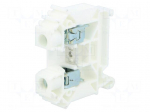 Splice terminal: rail | 0.5&divide;16mm2 | ways: 1 | terminals: 2 | white | TS35