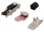 Plug | RJ45 | PIN: 8 | Cat: 6a | shielded | Layout: 8p8c | without tools
