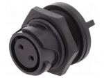 Connector: circular | socket | female | PIN: 2 | Buccaneer 4000 | THT