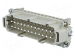 Connector: HDC | contact insert | male | C146 | PIN: 24 | 24+PE | size E24