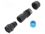 Connector: circular | female | plug | screw terminal | PIN: 3 | IP68