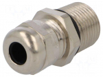 Cable gland | with long thread | NPT3/8" | IP68 | Mat: brass