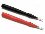 Test probe | 10A | 1kV | red and black | Features: flat tips
