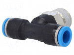 Push-in fitting | straight,T-tap splitter | -0.95&divide;6bar | Mat: PBT