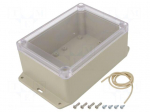 Enclosure: multipurpose | X: 105mm | Y: 145mm | Z: 60mm | Ritec | ABS | IP65