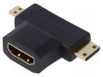 Adapter | HDMI 1.4 | HDMI socket,HDMI micro plug,HDMI mini plug