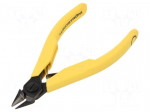 Pliers | side,cutting | ESD | blackened tool | H: 1.2mm