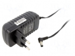 Power supply: switching | mains,plug-in | 9VDC | 1.5A | 13W | 84% | black