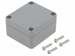 Enclosure: multipurpose | X: 58mm | Y: 64mm | Z: 35mm | ABS | light grey