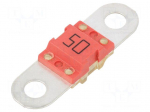 Fuse: fuse | 50A | 32VDC | automotive | 16x12x8mm | M5 screw | BF1 | copper