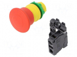 Switch: emergency stop | 22mm | NC | red | none | 3A/240VAC | IP66 | Pos: 2