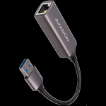 AXAGON ADE-TR Type-A USB3.2 Gen 1 - Gigabit Ethernet 10/100/1000 Adapter, metal, titan grey