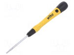 Screwdriver: precision | hex key | HEX 2mm | Blade length: 50mm | ESD