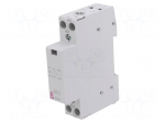 Contactor: 2-pole installation | 20A | 24VAC | NC + NO | R