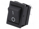 ROCKER | DP4T | Pos: 2 | OFF-ON | 16A/250VAC | none | Body: black