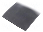 Heat shrink sleeve | thin walled,flexible | 2: 1 | 76mm | black | reel