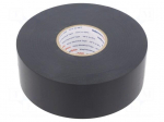 Tape: electrical insulating | W: 38mm | L: 33m | Thk: 0.25mm | black