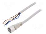 Cable: for sensors/automation | M12 | PIN: 4 | straight | 10m | plug